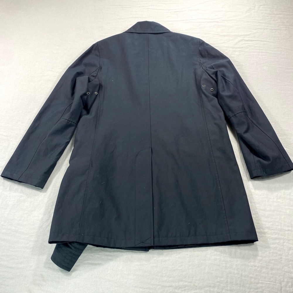 Forecaster Boston Jacket Womens Small Blue Rain Coat Cap Lined Midi Dress Career - Picture 2 of 11